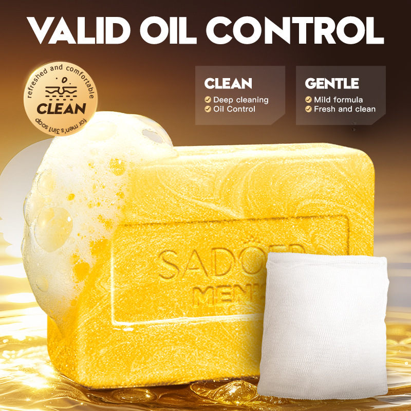 Soap Making Fragrance Oil - ラグジュアリーメンズ3in1ゴールデン洗顔石鹸：爽快、油分コントロール、顔・体・手用洗浄