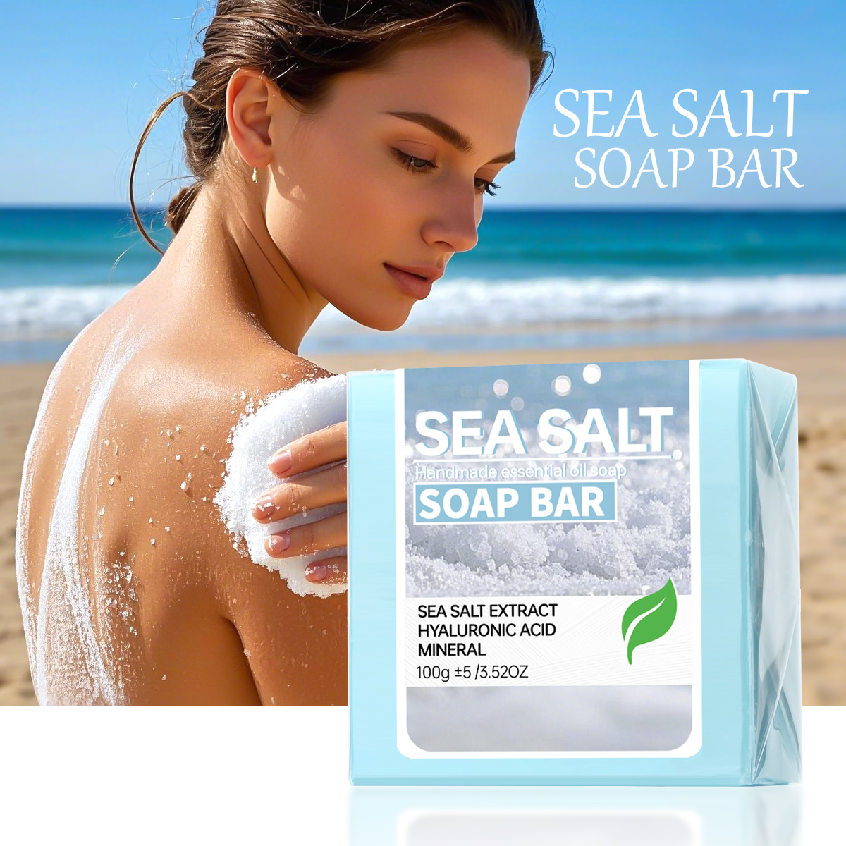 Soap Making Fragrance Oil - 海塩手作りエッセンシャルオイル石鹸、ヒアルロン酸配合洗顔保湿石鹸、洗顔と入浴用ディープクレンジング