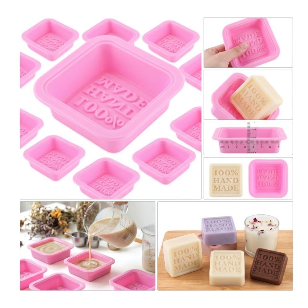 Soap Making Process - 25個入りシリコン石鹸型 ノンスティック小型手作り石鹸型 柔軟で取り出しやすいコールドプロセス石鹸型 石鹸作り用