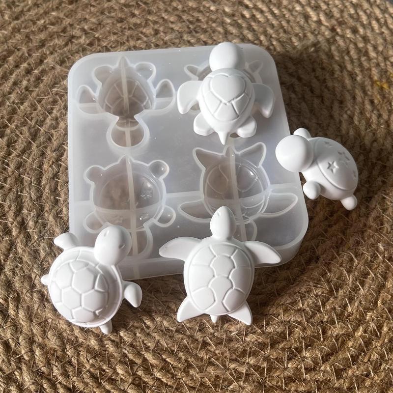 Soap Making Bar - 四亀石膏シリコン型 DIY ハートスターテクスチャシェル装飾品エポキシ樹脂型香り付き動物キャンドル石鹸型