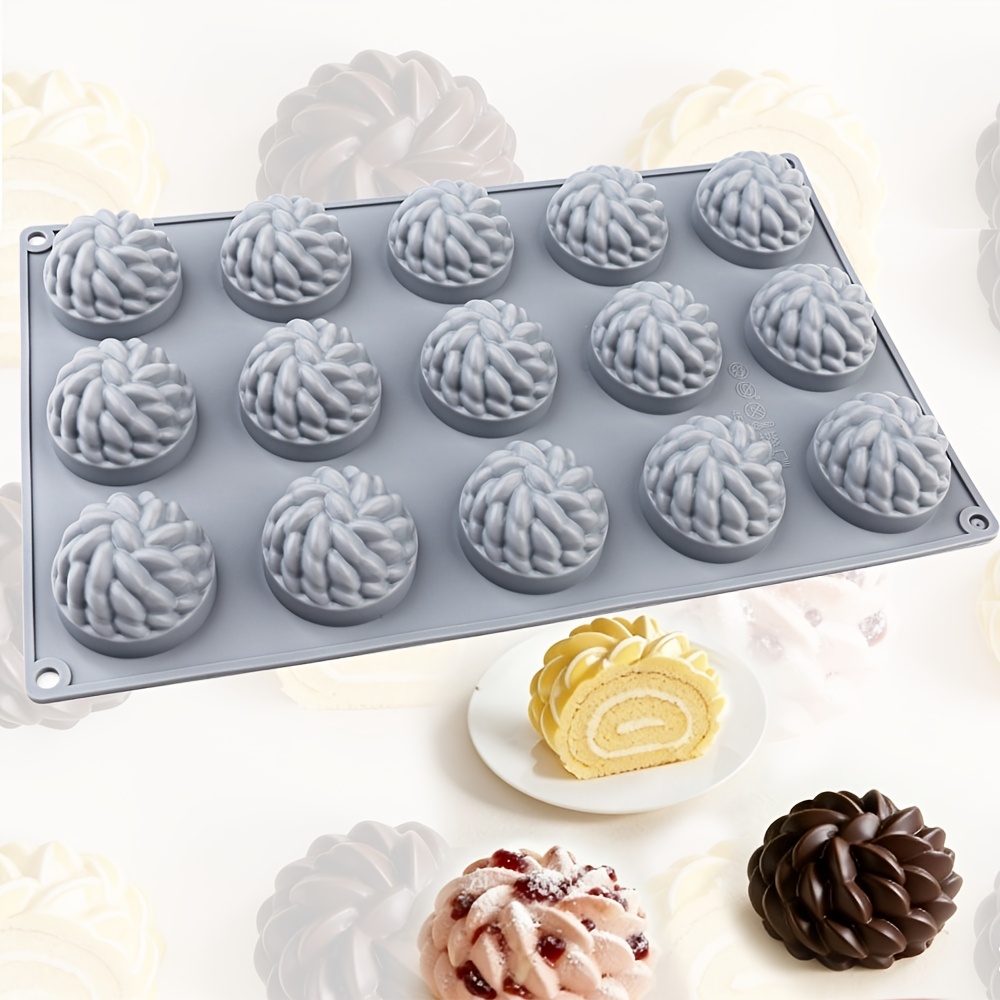 Quality Soap Making Kit - 1個のケーキ型 サンタアナフローラル - 花の形をしたムース型、ケーキ、ムース、デザート、キャンドル、石鹸、チョコレートを作ることができるベーキング型 - シリコン製の重ね花びらデザイン