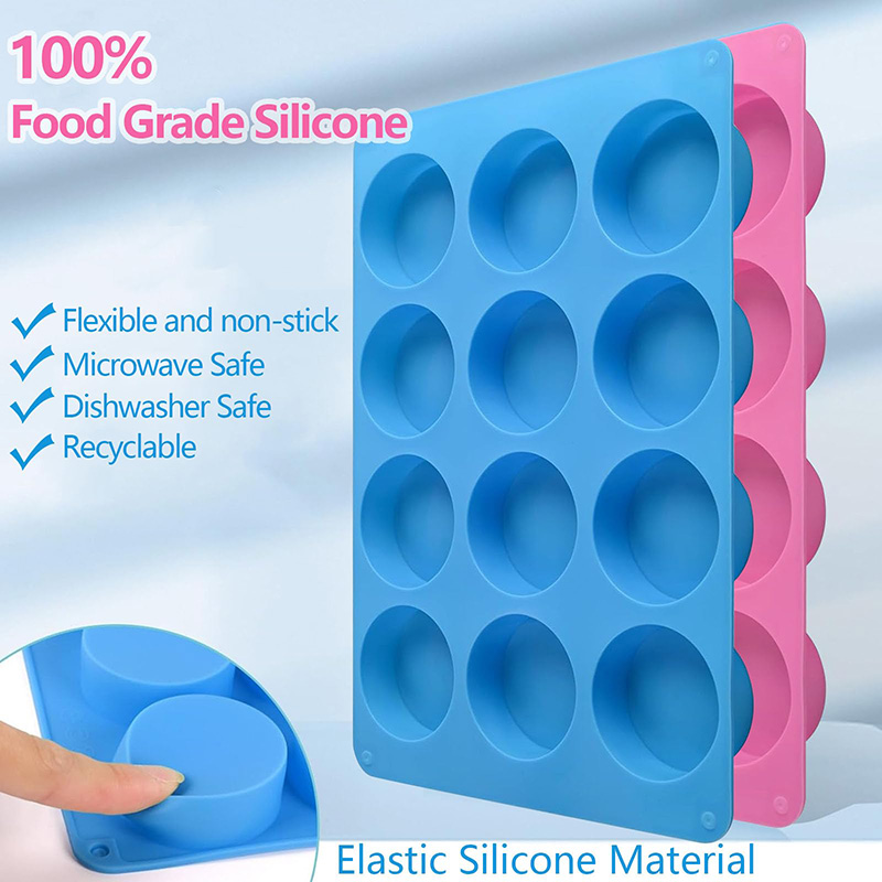 丸型シリコンモールド 12個取り シリンダー型 チョコレート - Soap Making Bar のレビューと価格