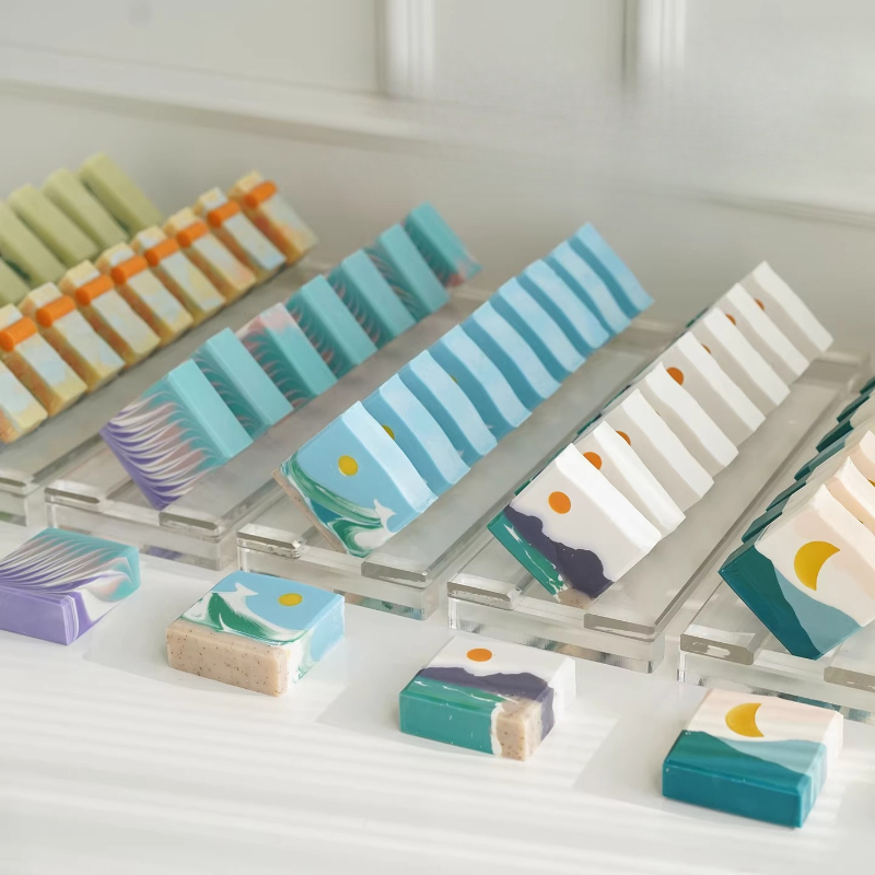 14cmアクリル製手作り石鹸乾燥ラック 手作りDIYコールド - Soap Making Process のレビューと価格