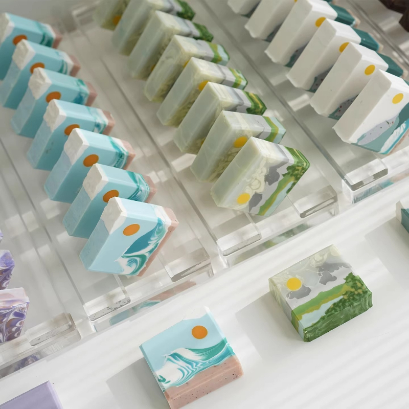14cmアクリル製手作り石鹸乾燥ラック 手作りDIYコールド - Soap Making Process のレビューと価格