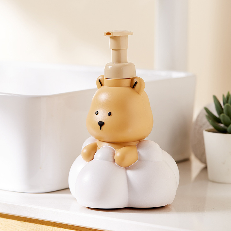 漫画のクラウドベア発泡ソープディスペンサー、バスルームハンド - Soap Making Things のレビューと価格