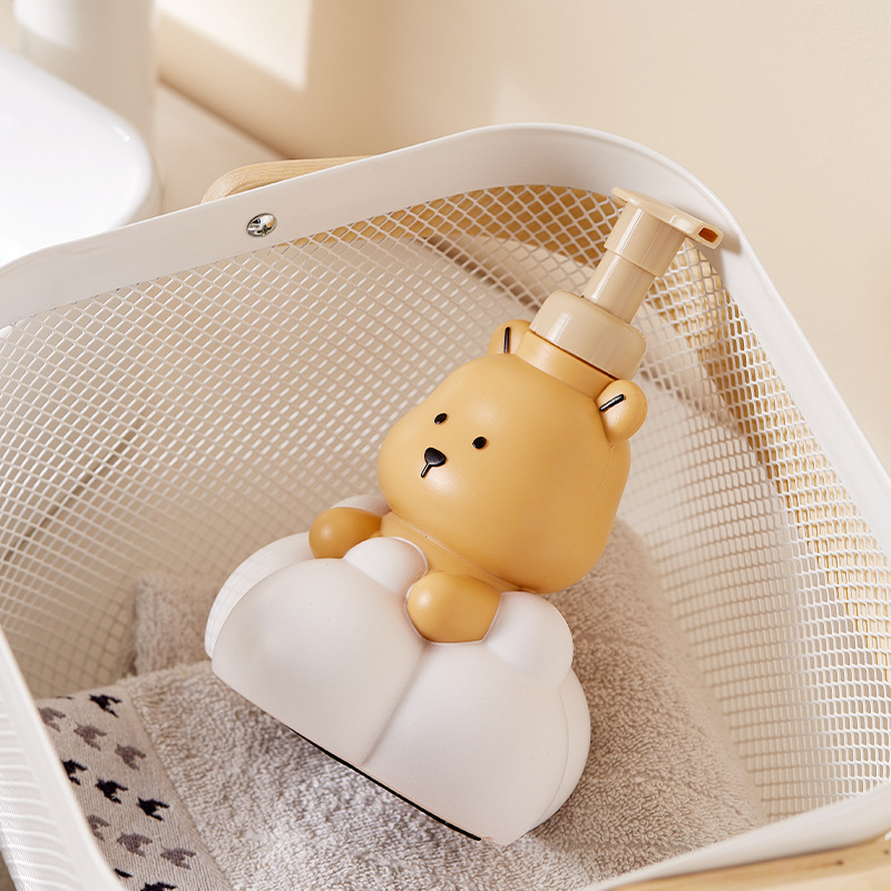 漫画のクラウドベア発泡ソープディスペンサー、バスルームハンド - Soap Making Things のレビューと価格