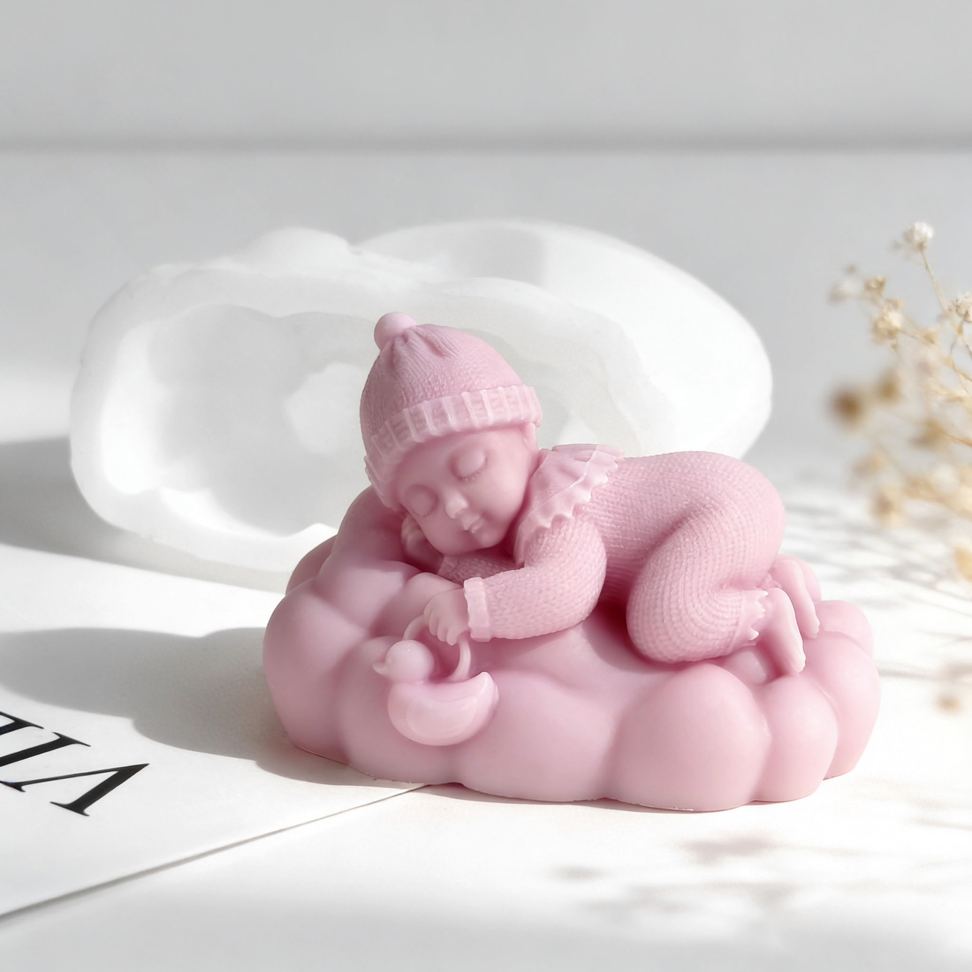 DIY 睡眠中の赤ちゃんシリコンキャンドル型 手作りアロマ石 - Soap Making Things のレビューと価格