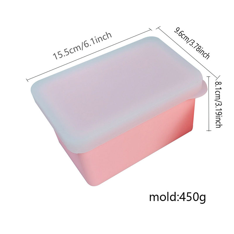 蓋付きシリコンローフ型、手作り石鹸製造用の長方形コールドプロ - Soap Making Process のレビューと価格