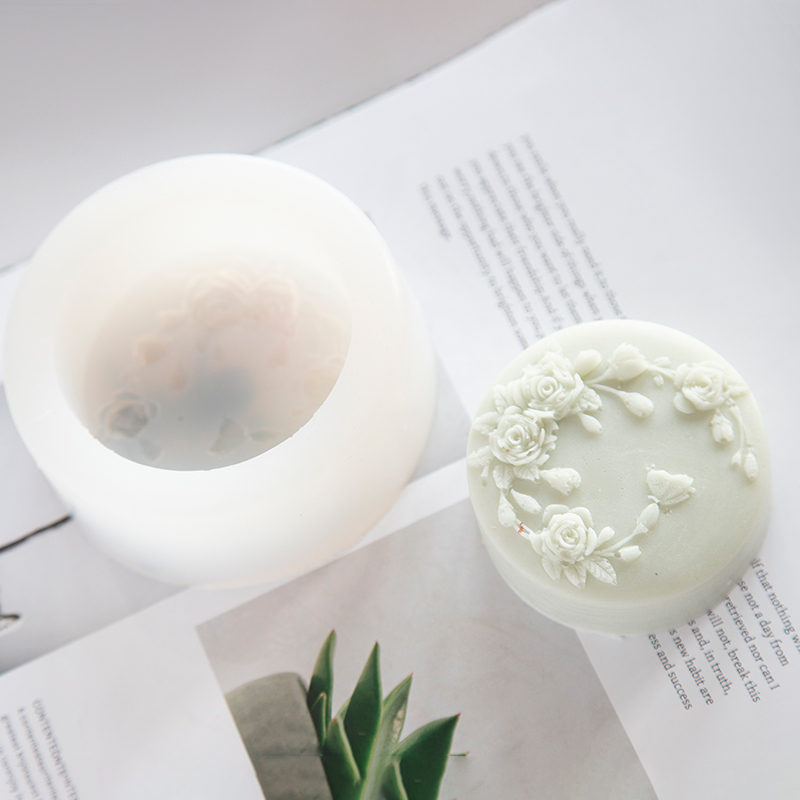 ラウンド形状バラの花手作り石鹸シリコーン型牡丹バラの花石鹸金 - Soap Making Things のレビューと価格