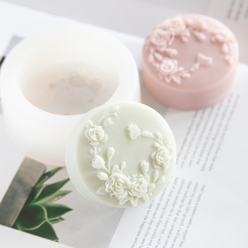 ラウンド形状バラの花手作り石鹸シリコーン型牡丹バラの花石鹸金 - Soap Making Things のレビューと価格