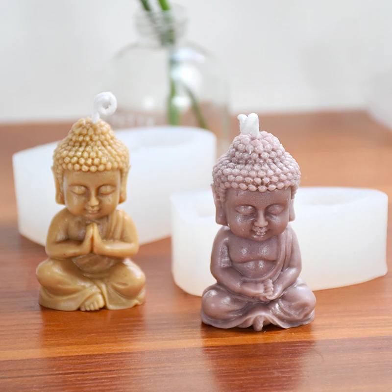 3D 仏シリコーンキャンドルモールド瞑想チャンティング仏石膏 - Soap Making Process のレビューと価格