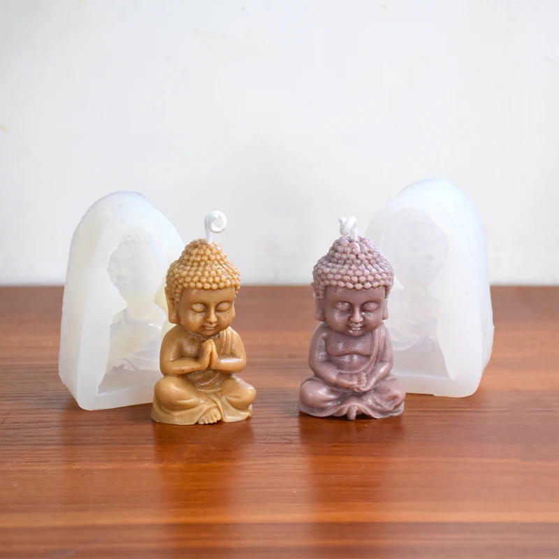 3D 仏シリコーンキャンドルモールド瞑想チャンティング仏石膏 - Soap Making Process のレビューと価格